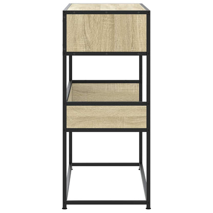 Tavolo Consolle Rovere Sonoma 90x35x80 cm in Legno Multistrato | homemem39