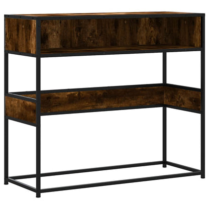 Tavolino Consolle Rovere Fumo 90x35x80 cm in Legno Multistrato | homemem39