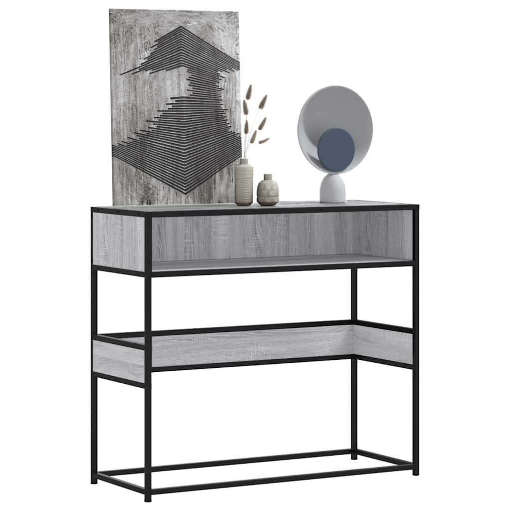 Tavolo Consolle Rovere Sonoma 90x35x80 cm in Legno Multistrato | homemem39