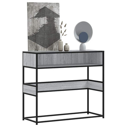Tavolo Consolle Rovere Sonoma 90x35x80 cm in Legno Multistrato | homemem39