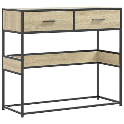 Tavolo Consolle Rovere Sonoma 90x35x80 cm in Legno Multistrato | homemem39