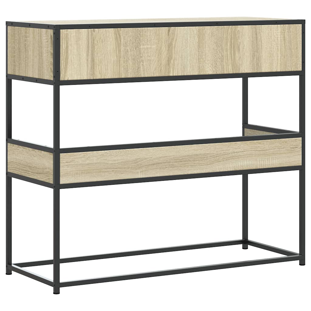Tavolo Consolle Rovere Sonoma 90x35x80 cm in Legno Multistrato | homemem39