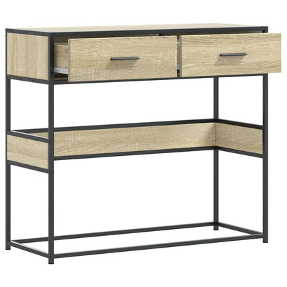Tavolo Consolle Rovere Sonoma 90x35x80 cm in Legno Multistrato | homemem39