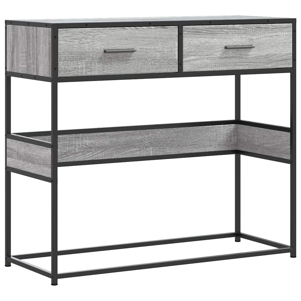 Tavolo Consolle Rovere Sonoma 90x35x80 cm in Legno Multistrato | homemem39