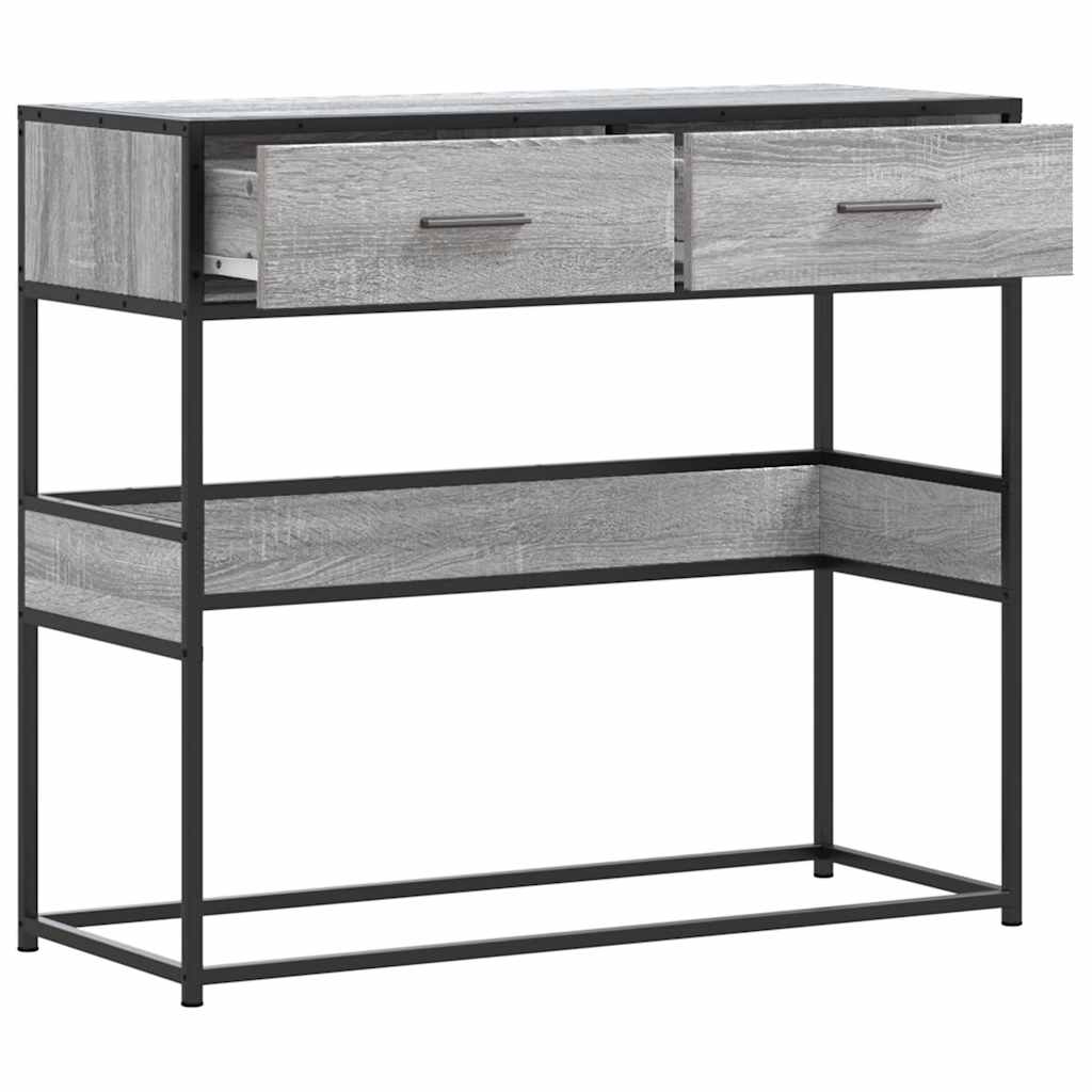 Tavolo Consolle Rovere Sonoma 90x35x80 cm in Legno Multistrato | homemem39