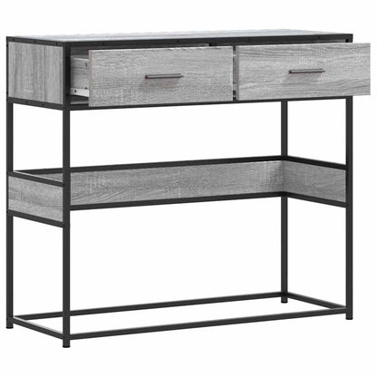 Tavolo Consolle Rovere Sonoma 90x35x80 cm in Legno Multistrato | homemem39