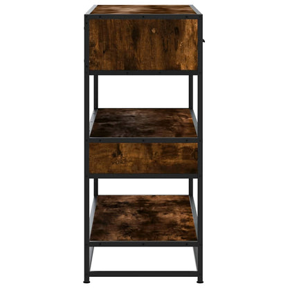 Tavolino Consolle Rovere Fumo 90x35x80 cm in Legno Multistrato | homemem39