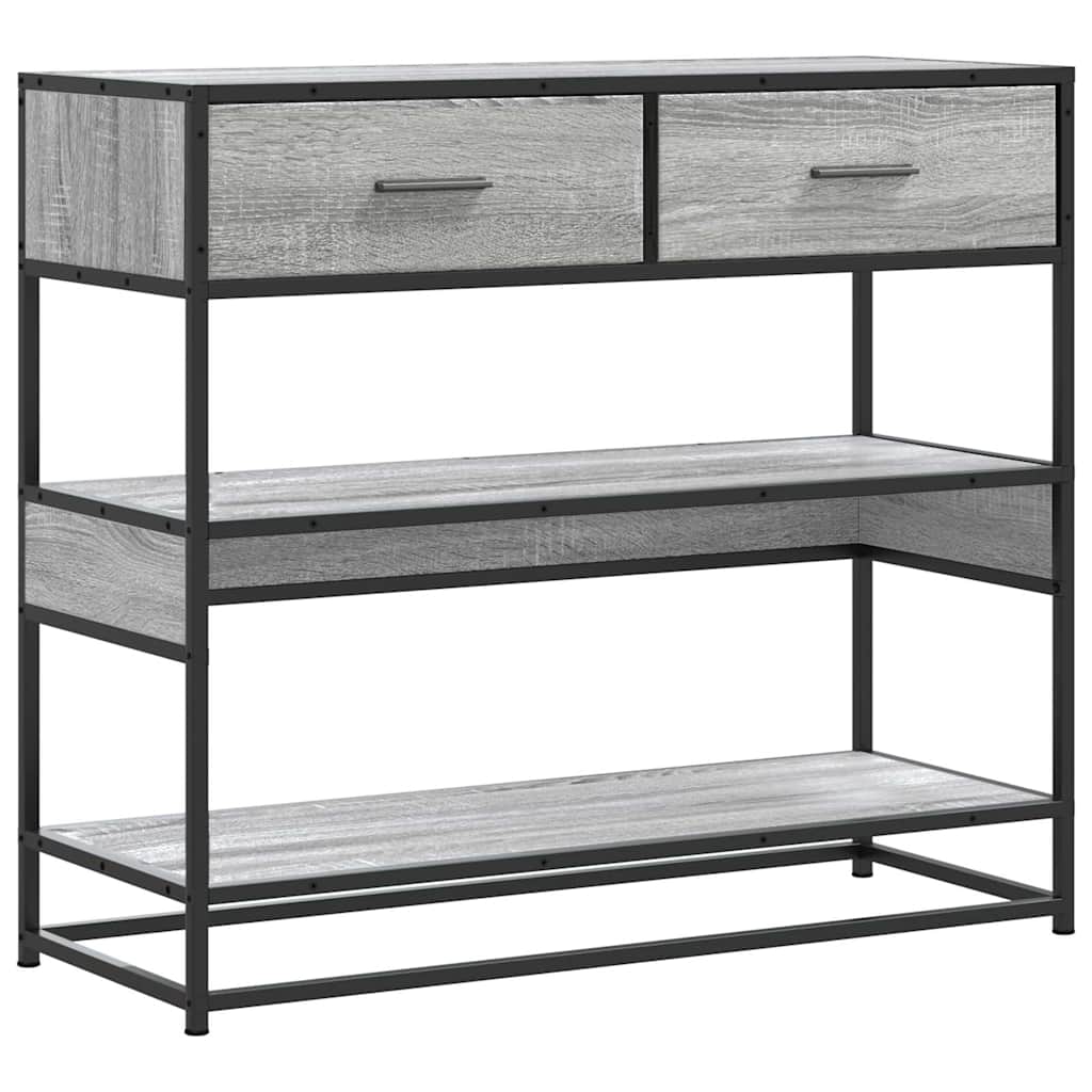 Tavolo Consolle Rovere Sonoma 90x35x80 cm in Legno Multistrato | homemem39