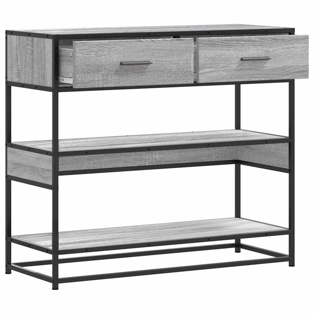 Tavolo Consolle Rovere Sonoma 90x35x80 cm in Legno Multistrato | homemem39