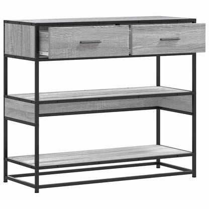Tavolo Consolle Rovere Sonoma 90x35x80 cm in Legno Multistrato | homemem39