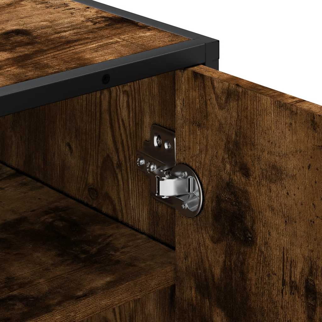 Scarpiera Rovere Fumo 48x38x97,5 cm in Legno Multistrato - homemem39