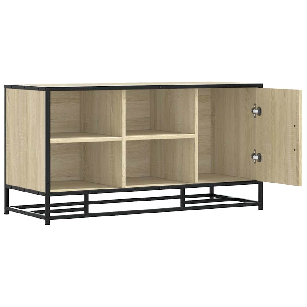Scarpiera Sonoma Rovere 100x40x53,5 cm in Truciolato e Metallo | homemem39