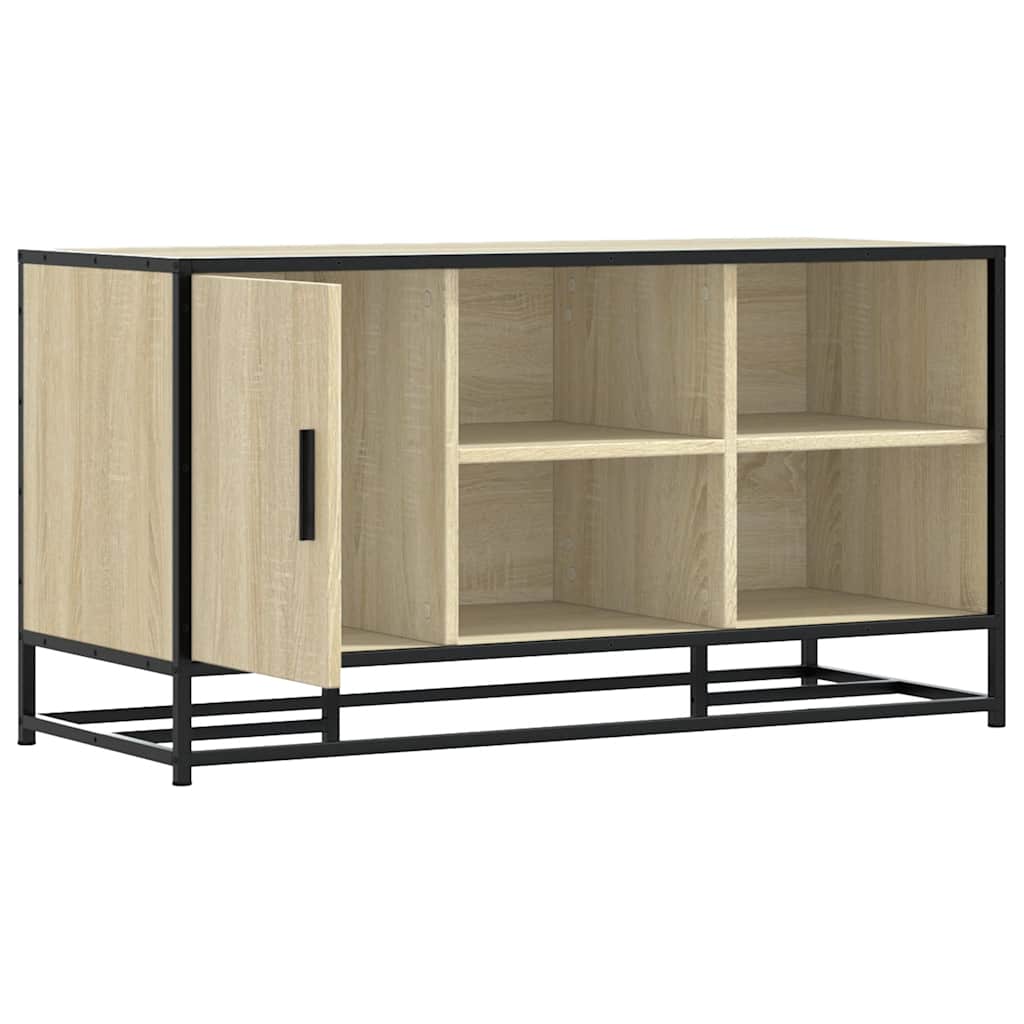 Scarpiera Sonoma Rovere 100x40x53,5 cm in Truciolato e Metallo | homemem39