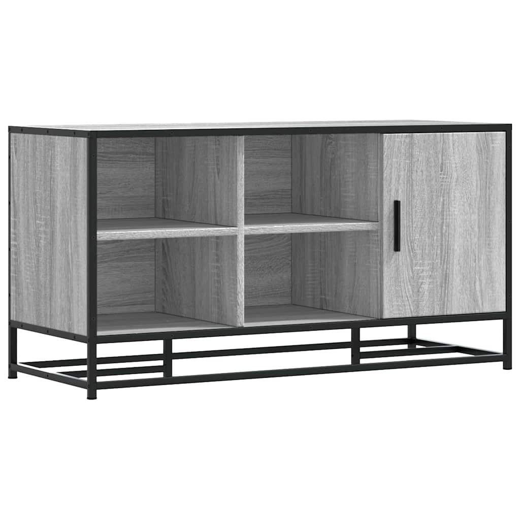 Scarpiera Grigia Sonoma 100x40x53,5 cm in Truciolato e Metallo | homemem39