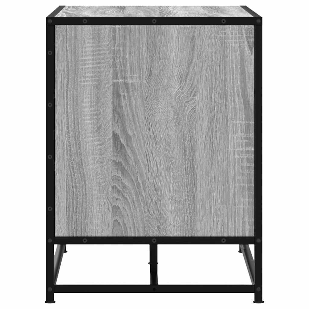 Scarpiera Grigia Sonoma 100x40x53,5 cm in Truciolato e Metallo | homemem39