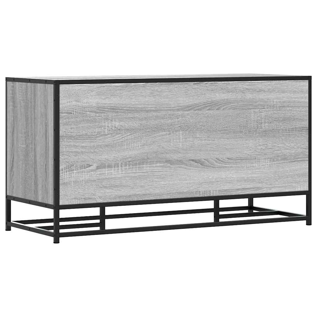 Scarpiera Grigia Sonoma 100x40x53,5 cm in Truciolato e Metallo | homemem39