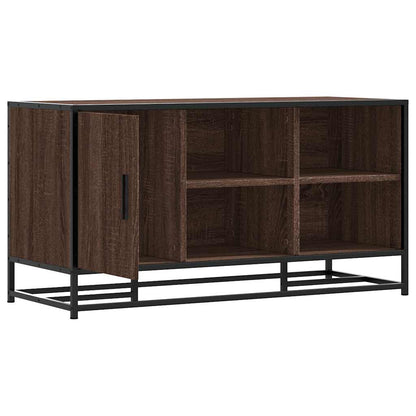 Scarpiera Rovere Marrone 100x40x53,5 cm in Truciolato e Metallo | homemem39