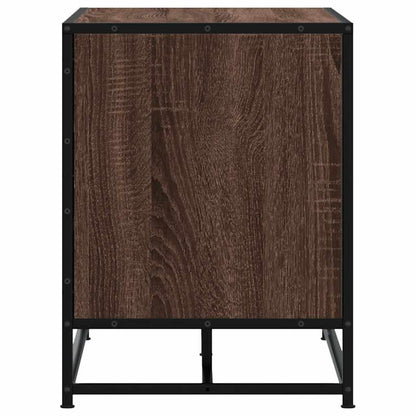 Scarpiera Rovere Marrone 100x40x53,5 cm in Truciolato e Metallo | homemem39