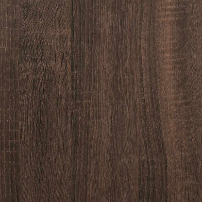 Panca Portaoggetti Rovere Marrone Legno Multistrato e Metallo | homemem39