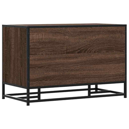 Panca Portaoggetti Rovere Marrone Legno Multistrato e Metallo | homemem39