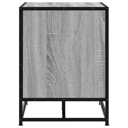 Scarpiera Grigia Sonoma 84x40x53,5 cm Truciolato e Metallo | homemem39