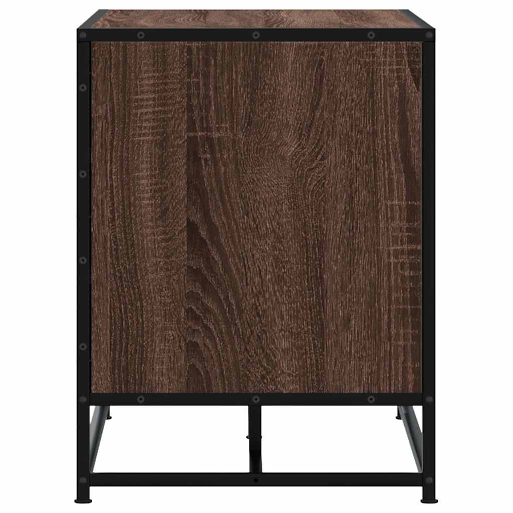 Scarpiera Rovere Marrone 84x40x53,5 cm Truciolato e Metallo | homemem39