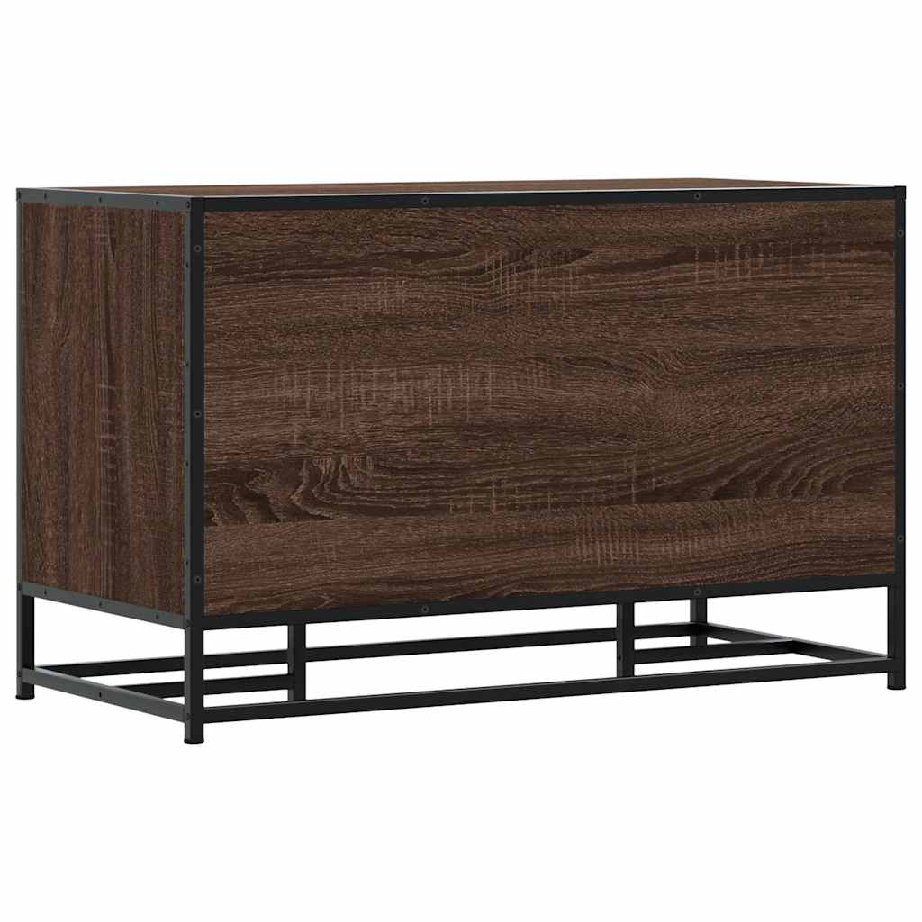 Scarpiera Rovere Marrone 84x40x53,5 cm Truciolato e Metallo | homemem39