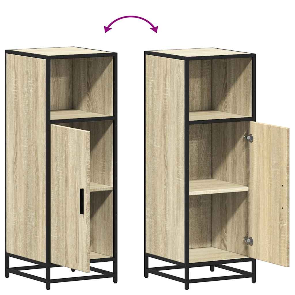 Mobiletto da bagno Rovere Sonoma 35x37,5x100 cm