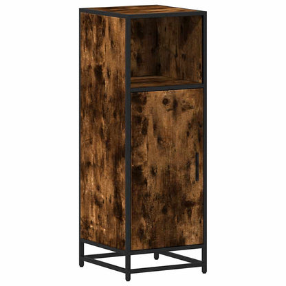 Armadietto Bagno Rovere Fumo 35x37,5x100 cm Legno Multistrato | homemem39