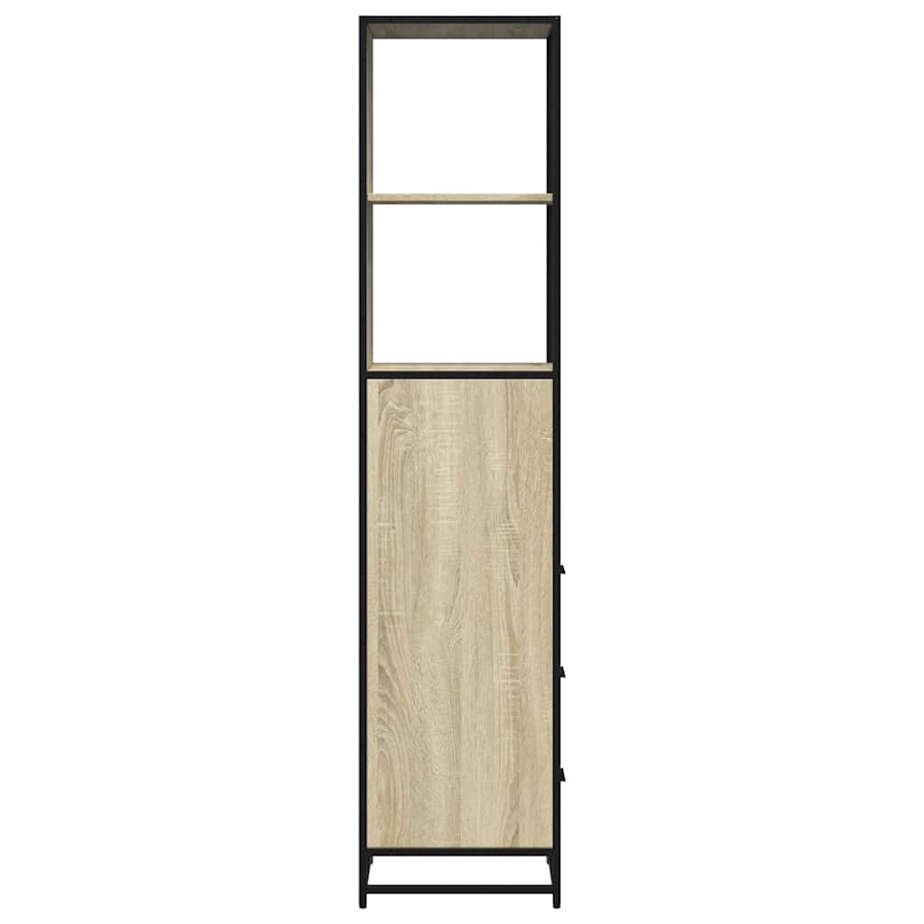 Armadietto Bagno Rovere Sonoma 35x37,5x166 cm Legno Multistrato | homemem39