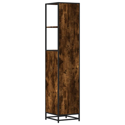 Armadietto Bagno Rovere Fumo 35x37,5x166cm in Legno Multistrato | homemem39