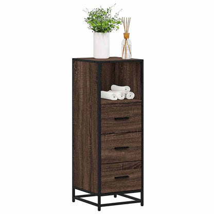 Armadietto Bagno Rovere Marrone 35x37,5x100cm Legno Multistrato | homemem39