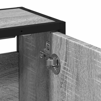 Mobile Specchio da Bagno Grigio Sonoma 65x20x60 cm Multistrato | homemem39
