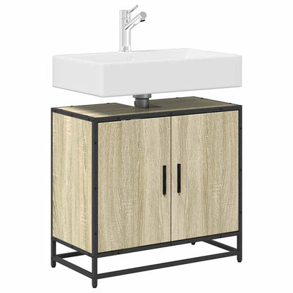 Mobiletto per Lavabo da Bagno Rovere Sonoma 65x33x60 cm