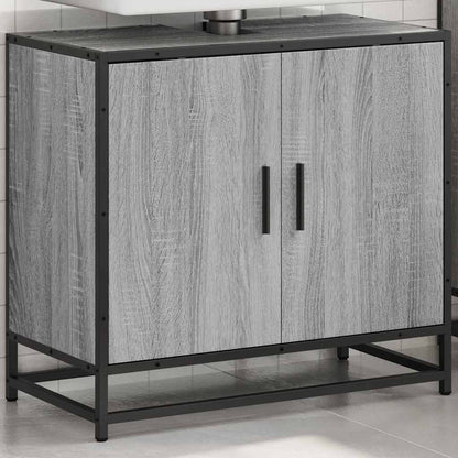 Mobile Lavabo Bagno Grigio Sonoma 65x33x60 cm Legno Multistrato | homemem39