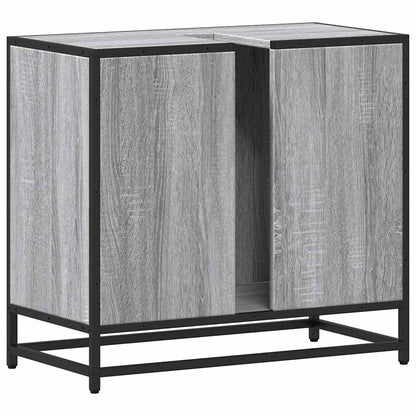 Mobile Lavabo Bagno Grigio Sonoma 65x33x60 cm Legno Multistrato | homemem39