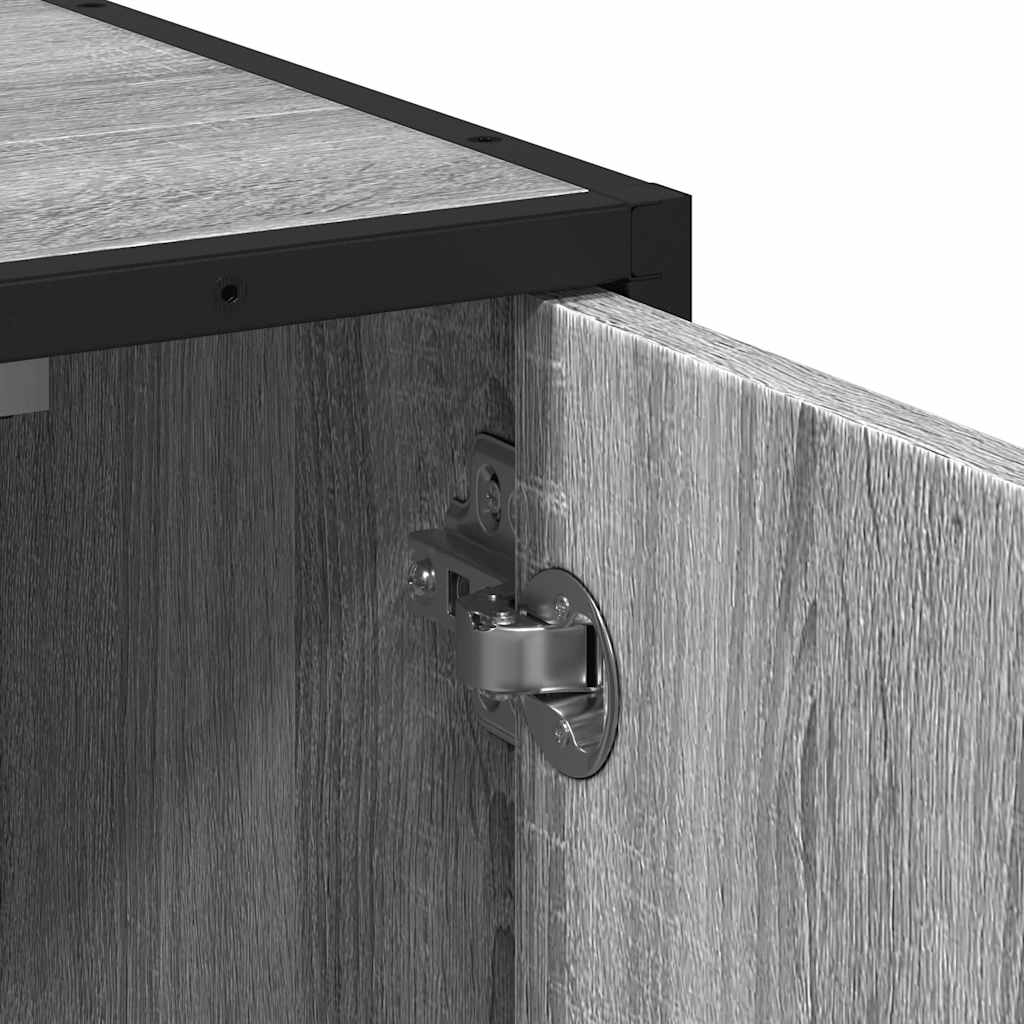 Mobile Lavabo Bagno Grigio Sonoma 65x33x60 cm Legno Multistrato | homemem39