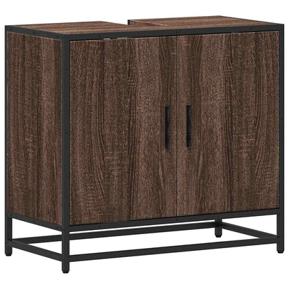Mobile Lavabo Bagno Rovere Marrone 65x33x60cm Legno Multistrato | homemem39