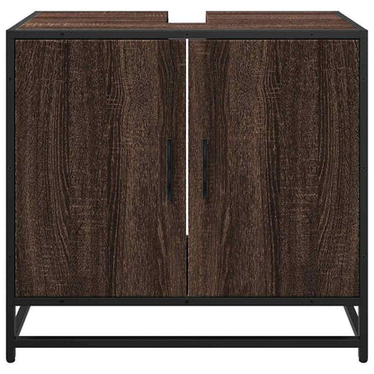 Mobile Lavabo Bagno Rovere Marrone 65x33x60cm Legno Multistrato | homemem39