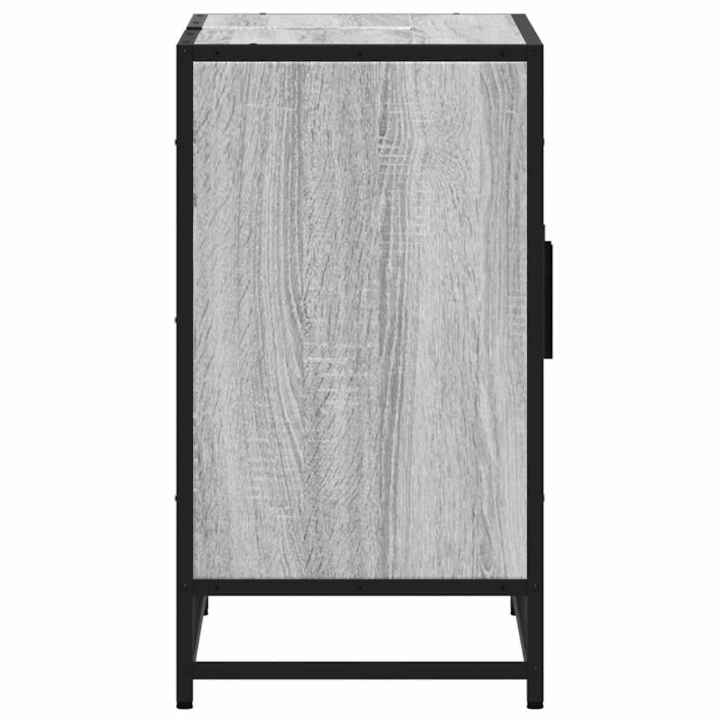 Mobile Lavabo Bagno Grigio Sonoma 90x33x60 cm Legno Multistrato | homemem39