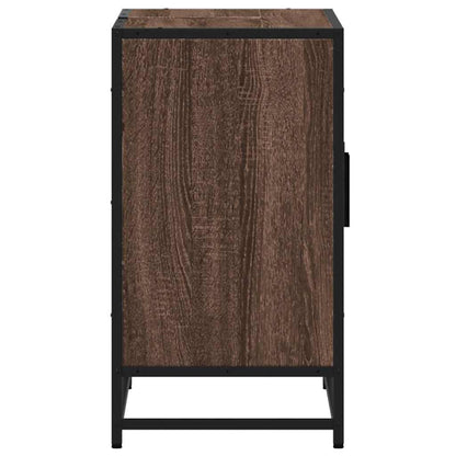 Mobile Lavabo Bagno Rovere Marrone 90x33x60cm Legno Multistrato