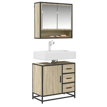 Mobile Lavabo da Bagno Rovere Sonoma 65x33x60 cm in Truciolato | homemem39