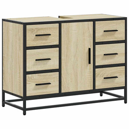 Mobile Lavabo Bagno Rovere Sonoma 60x30x60 cm Legno Multistrato | homemem39