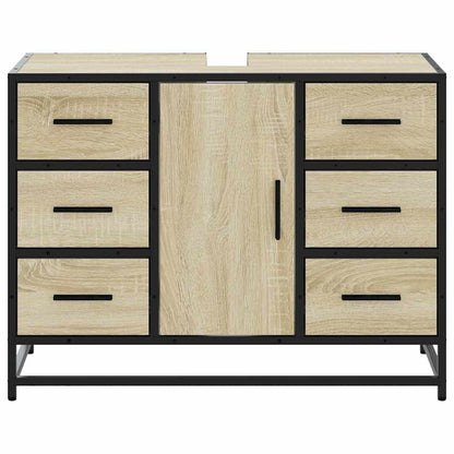 Mobile Lavabo Bagno Rovere Sonoma 60x30x60 cm Legno Multistrato | homemem39