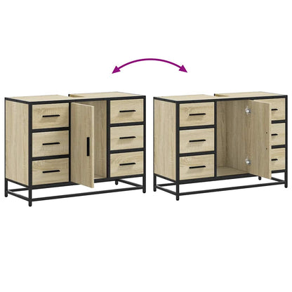 Mobile Lavabo Bagno Rovere Sonoma 60x30x60 cm Legno Multistrato | homemem39