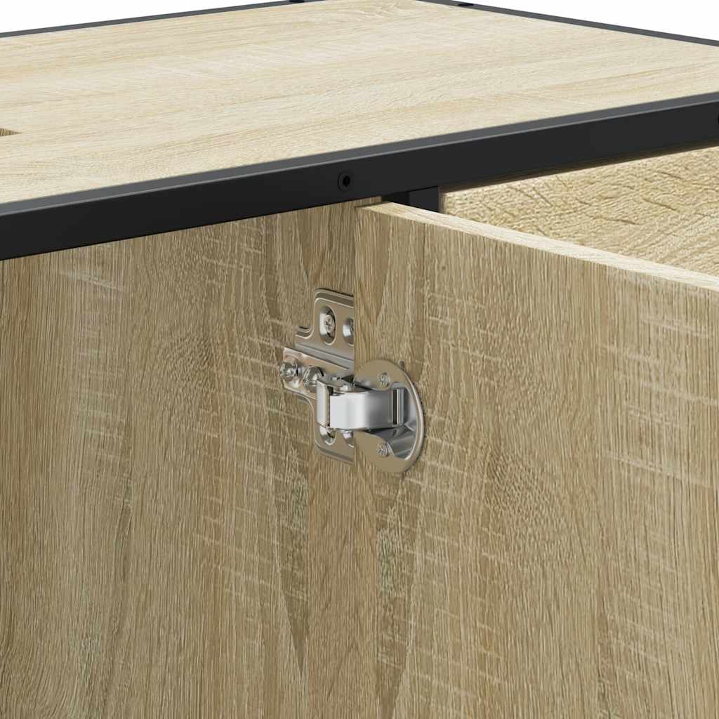 Mobile Lavabo Bagno Rovere Sonoma 60x30x60 cm Legno Multistrato | homemem39