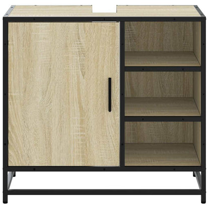 Mobiletto per Lavabo da Bagno Rovere Sonoma 65x33x60 cm