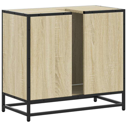 Mobiletto per Lavabo da Bagno Rovere Sonoma 65x33x60 cm
