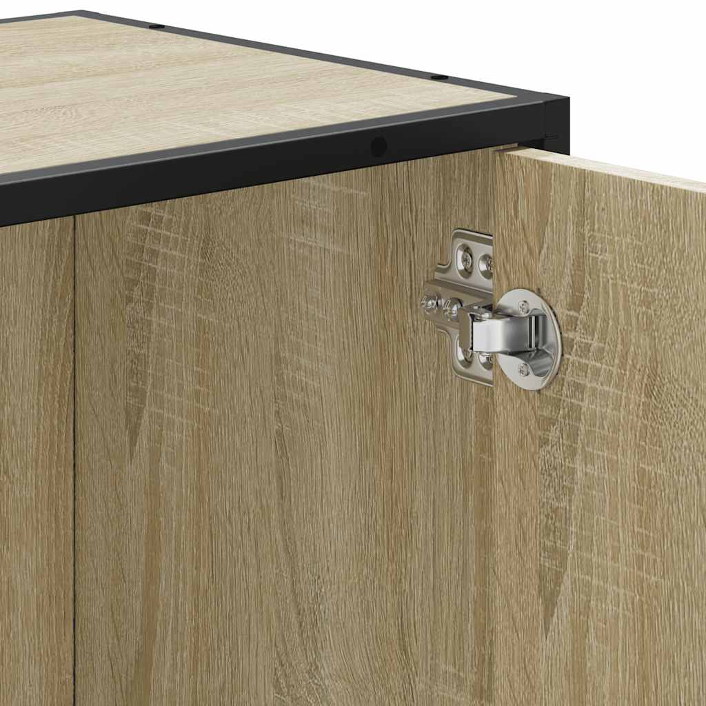 Mobiletto per Lavabo da Bagno Rovere Sonoma 65x33x60 cm