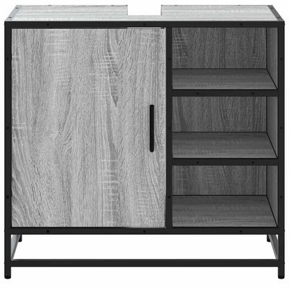 Mobile Lavabo Bagno Grigio Sonoma 65x33x60 cm Legno Multistrato | homemem39